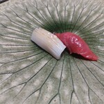 銀座のみこ寿司 - そでいか、本まぐろの赤身