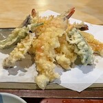 松屋 - 天ざる(上) 1200円。