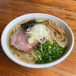 raxamenkinoko - 煮干蕎麦（塩）870円＋大盛100円