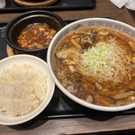 Din’S & - 　辣湯麺＋麻婆飯