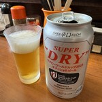 かたぎり - 缶ビール　アサヒスーパードライ