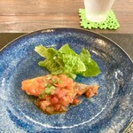 パスト エ カフェ 幸庵 - ●魚料理
      ブリのブッラータ