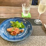 パスト エ カフェ 幸庵 - ●魚料理
      ブリのブッラータ