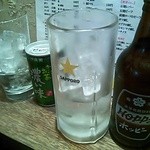 関内もつ肉店 - 2013年10月：ホッピー＆緑茶ハイ 缶です