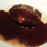 駿河 - 2013.11.5  モッツァレラチーズプレミアムハンバーグ☆　デミグラスソース　と　肉汁　絶品☆　うますぎ！☆☆　