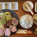 とんかつ とん楼 - 「ヒレとんかつ定食(白パン粉180g)」(キャベツ・ご飯大盛り無料)@2000