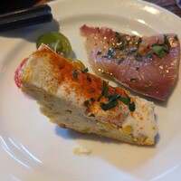 タベルナデエスパーニャフラガンテウーモ - 前菜的なもの　カルパッチョ生臭かった