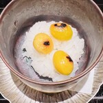 蓬左茶寮 - 銀杏飯蒸し