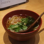 こころや - 〆の小かけうどん(温)