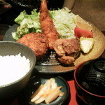 駿河 - 2013.11.5  ミックスフライ定食☆　１４００円