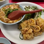 南海飯店 - 春巻＋麻婆豆腐小サイズ