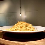 Oil pasta with bottarga
