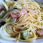 珈琲哲學 - べ−コンとキャベツのペペロンチーノ