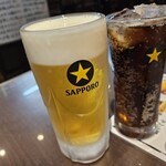 明石焼とおそうざいの店 いこい - 生ビール&コーラ