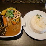 スープカレー　ｏｈ！Ｒａｎｇｅ　オレンジ - とろとろチキンと野菜（ライスLL）　950円