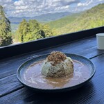 ほんたき寺巣 - テラス席からのカレー