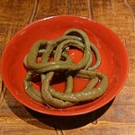 手打蕎麦 じゆうさん - 極太のゼンマイ