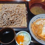 Tomoe Gawa - ミニ豚ヒレカツ丼セット  もりそば付