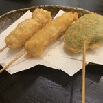 Yururi - 串カツ、ピーマン肉詰めフライ