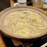 うちたて家 - 野菜たっぷり白みそ煮込みうどん