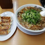 Rairai Tei - がっつりＡ定食のラーメン＆ギョーザ