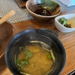 いばらき食彩香寿亭 - 味噌汁と漬物