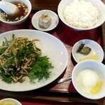 中国料理 季津 - 豚肉、ピーマン炒め定食