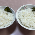 天華 - 白飯（小）165円 白飯（中）220円