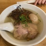 Menya Yubuki - 塩ラーメン+トッピングたまご