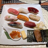 池袋 すし 福寿 - ランチおまかせ握り