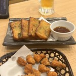 馬場横丁 - これはさつま揚げじゃなくてチヂミです。これはタレが美味しかった。