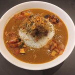 CURRY&SPACE e-two - チキン＆ベジタブル（1200円）、辛さ普通、ご飯Mサイズ（250g）