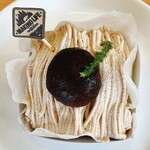 Namiki Cafe Metasekoia - 和栗のモンブラン、真上から！
