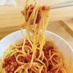 Namiki Cafe Metasekoia - 自家製ミートのスパゲッティ、リフト！