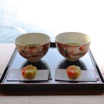 三景園 - 料理写真:お抹茶セット(抹茶、生菓子)