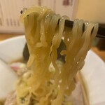 中華そばつけ麺 永福 - 麺はちぢれ麺です