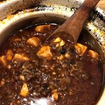 Bistro四川食堂 - 四川麻婆豆腐　花椒の粒が、爽やかな辛さです。