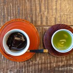 竹やぶ - 2023.11 水小豆と冷たい緑茶