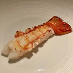 蒼 - 赤座海老の炭火焼きとビスク