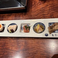 とり田 博多本店 - 前菜5種