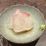 天ぷら たけうち - 朝〆のイシガキダイ