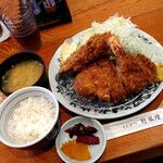 野風増 - 地元産丹那ハコ豚使用、エビ・上ロースカツ定食