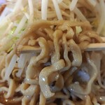 らーめん浜八道 - 料理写真:太縮れ麺