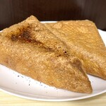 山小千葉商店 - 焼いて、七味と醤油を掛けていただきます♪