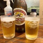 丸万焼鳥 本店 - 瓶ビール