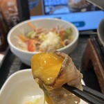 吉野家 - 牛カルビ焼き、半熟たまご