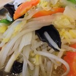 蓬来軒 - すごい量の野菜