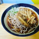 六文そば - ごぼう天そば¥280