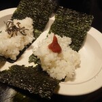 王龍ラーメン - 手巻きおにぎり(^^)v