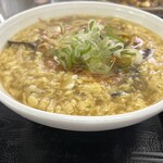 自家製麺 製麺王 - サンラータン麺　下に具がめっちゃ隠れてます！